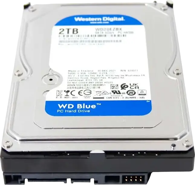 Western Digital WD Blue Internal Hard Drive HDD 2TB WD20EZBX, 3.5-inch SATA 6 Gb/s, 7200 RPM, 256MB Cache, SMR Technology, Max Transfer Rate 215 MB/s