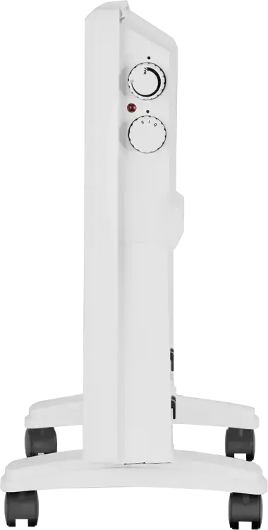 VITEK VT-2184 Convection Heater, 1500W Electric Convector for 20m2, Metal Case, Adjustable Thermostat, IP24 Protection, White, Floor Standing
