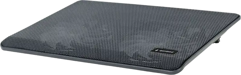 Suport de Răcire Activ Laptop Gembird NBS-2F15-05 pentru laptopuri până la 15.6 inch, 2 ventilatoare 125mm 1500 RPM, LED albastru, Metal și ABS, Negru