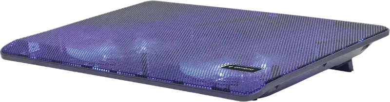 Suport de Răcire Activ Laptop Gembird NBS-2F15-05 pentru laptopuri până la 15.6 inch, 2 ventilatoare 125mm 1500 RPM, LED albastru, Metal și ABS, Negru