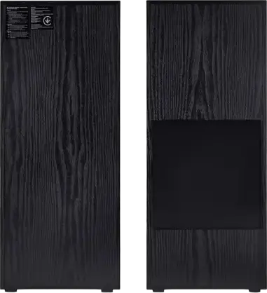 F&D T-35X 2.0 Floorstanding Audio System, 80W RMS, Bluetooth 5.0, FM Radio, Optical, USB, AUX, Wooden MDF, Karaoke with Microphone, Black