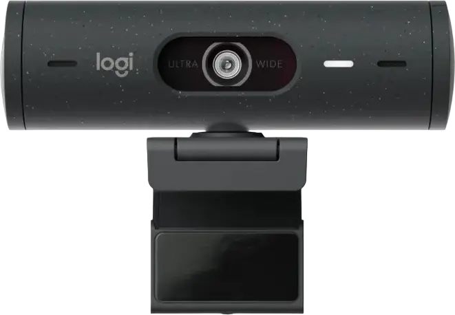Logitech BRIO 500 HD Webcam, 1080p 30fps, 4MP Autofocus Glass Lens, RightLight 4 HDR, Stereo Microphone, USB-C, Integrated Privacy Shutter, Windows, macOS