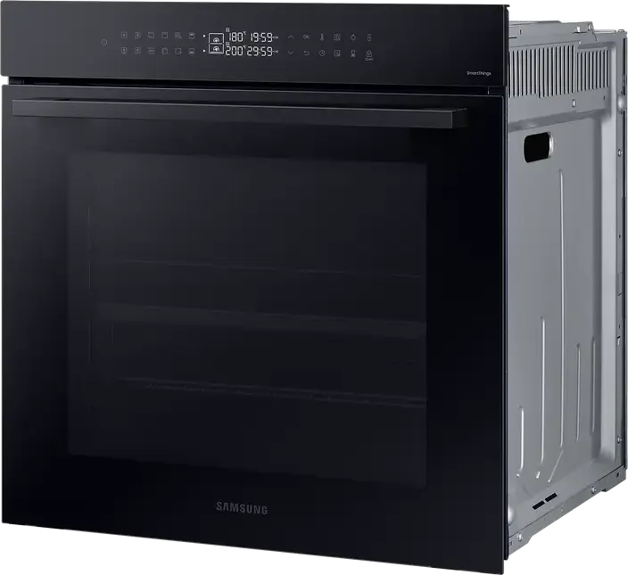 Samsung NV7B4245VAK Built-in Electric Oven, 76L, Dual Cook, SmartThings, A+ Energy Class, Catalytic Cleaning, Ceramic Interior, Black, LED Display