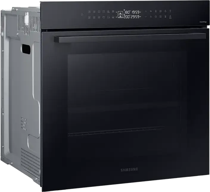 Samsung NV7B4245VAK Built-in Electric Oven, 76L, Dual Cook, SmartThings, A+ Energy Class, Catalytic Cleaning, Ceramic Interior, Black, LED Display