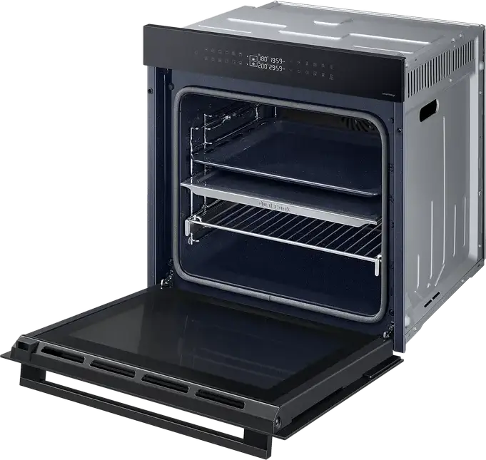 Samsung NV7B4245VAK Built-in Electric Oven, 76L, Dual Cook, SmartThings, A+ Energy Class, Catalytic Cleaning, Ceramic Interior, Black, LED Display
