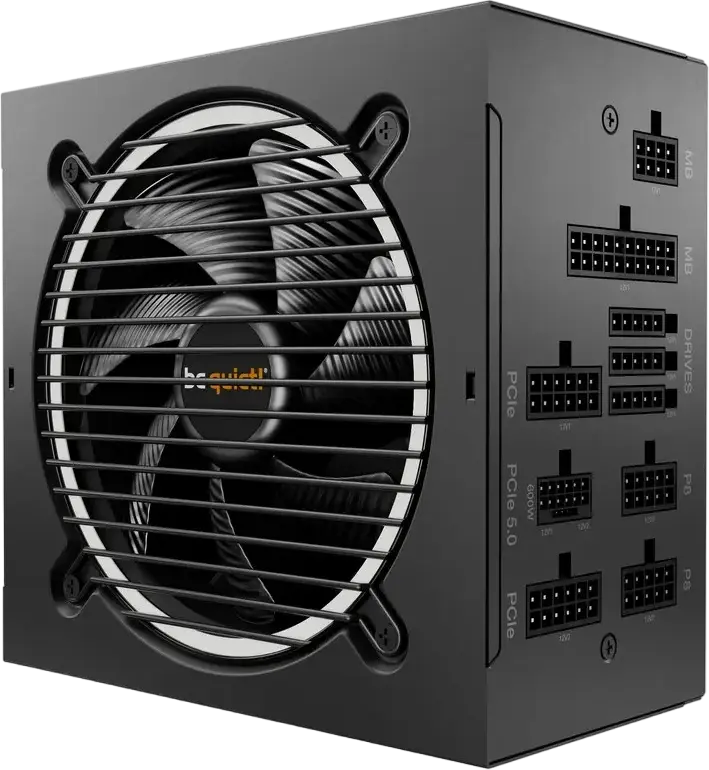 be quiet! Pure Power 12 M 1200W Power Supply, ATX 3.0/3.1, 80 PLUS Gold, Fully Modular, PCIe 5.1 12VHPWR, 120mm Silence-Optimized Fan, 10-Year Warranty