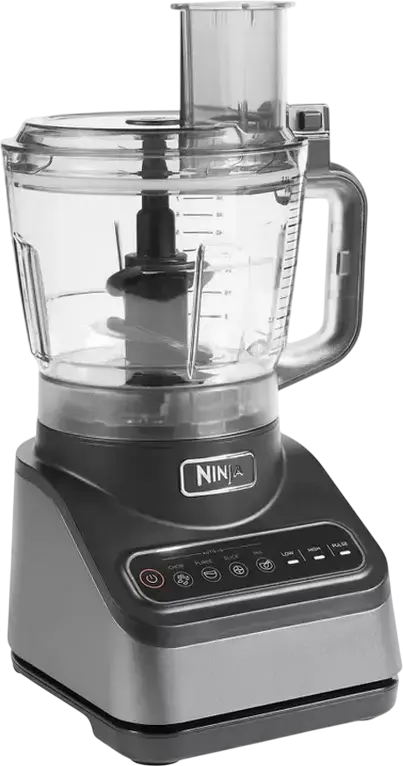 Ninja BN650 Food Processor 850W, 2.1L Bowl, Auto-iQ Intelligent Programs, Stainless Steel Blades, Blending, Chopping, Slicing, Grating, Black/Grey