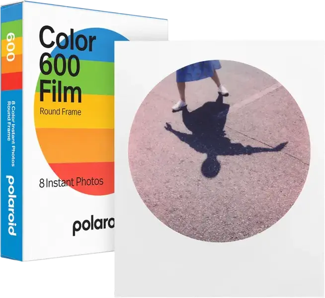 Hârtie foto Polaroid Color Film pentru 600, Round Frame, 8 buc