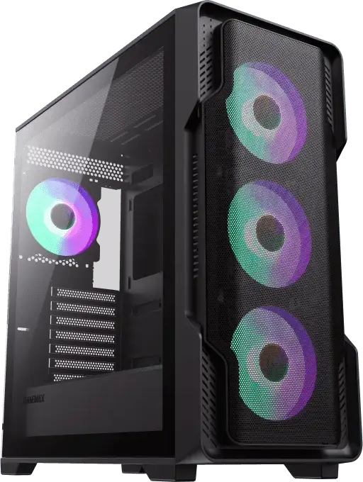 Carcasă PC Gamemax Siege, Midi-Tower, Fără PSU, Negru
