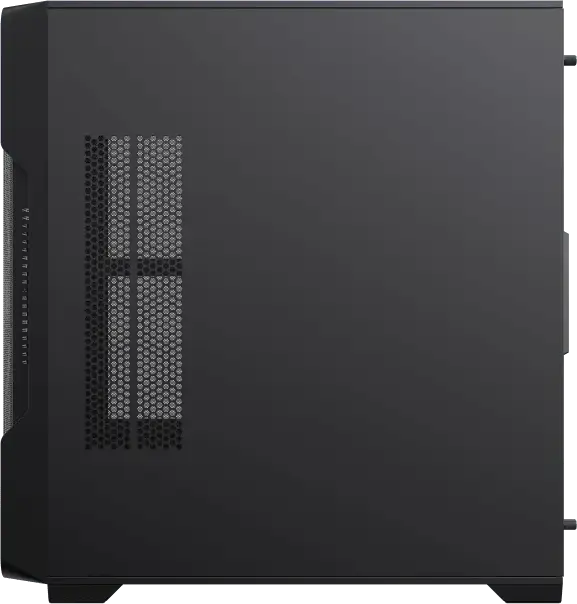 Gamemax Siege Midi-Tower Gaming Case, E-ATX/ATX/M-ATX/ITX, 4x 120mm ARGB Fans, Tempered Glass Side Panel, Mesh Front, Black, Support 360mm Radiator