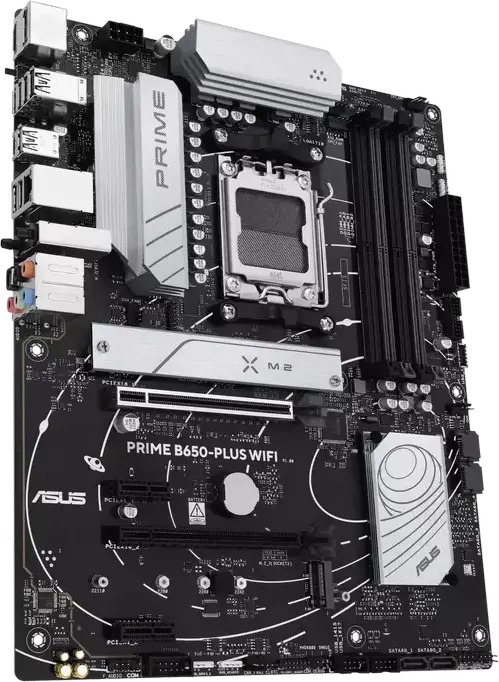 Placa de bază ASUS PRIME B650-PLUS WIFI ATX, Socket AMD AM5, Chipset B650, DDR5 192GB, M.2 PCIe 5.0, Wi-Fi 6E, Ethernet 2.5Gb, Suport Ryzen 9000/8000/7000