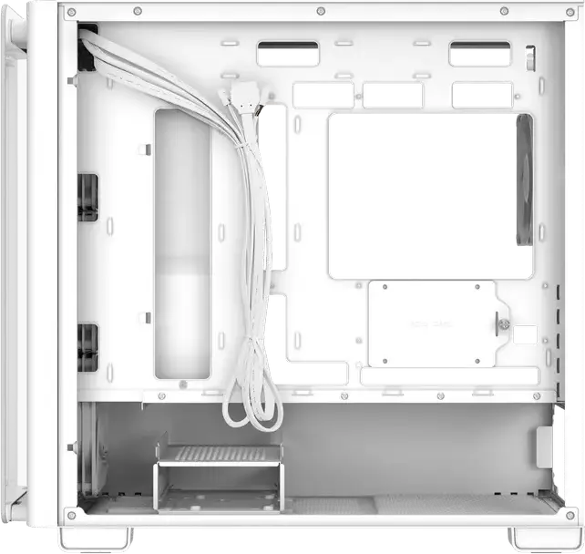 Carcasa ASUS A23 PLUS TG ARGB Micro-ATX Mini-Tower, Albă, Sticla Temperata, 4 Ventilatoare ARGB, Suport Radiatoare 360mm, USB 3.2 Gen2 Type-C, AURA Sync