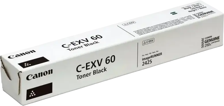 Canon C-EXV60 Black Toner Cartridge for iR 2425, iR 2425i Laser Printers, 10200 Page Yield, Part No 4311C001