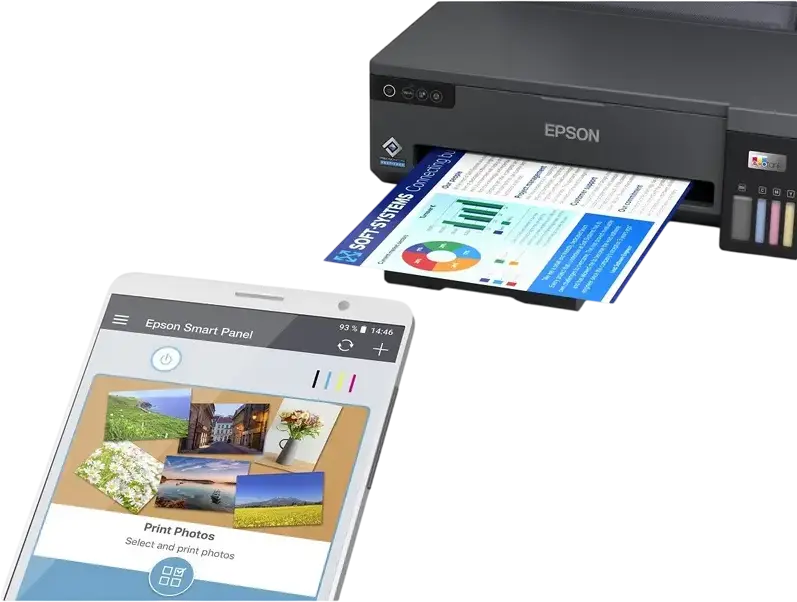 Epson EcoTank L11050 A3+ 4-Colour Inkjet Printer, PrecisionCore Heat-Free Printhead, Wi-Fi, Wi-Fi Direct, USB, 4800 x 1200 dpi, High Yield Dye Ink