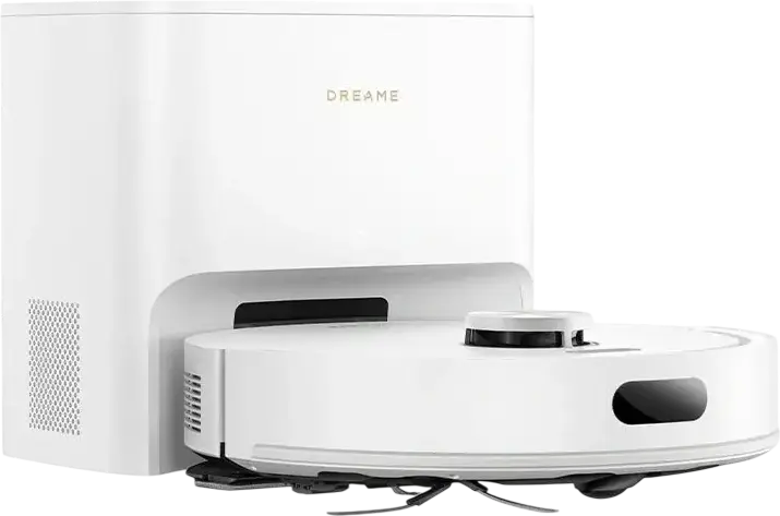 Робот-пылесос Dreame F20 Plus RLF41GD-WH с базой самоочистки, мощность всасывания 20 000 Па, влажная и сухая уборка, лазерная навигация LDS, HEPA-фильтр