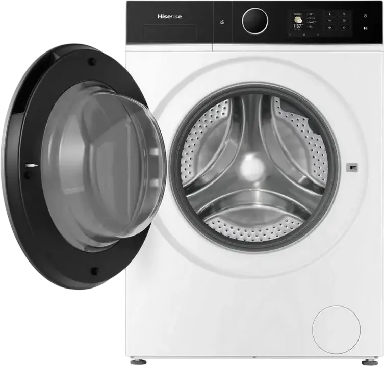 Стирально-сушильная машина Hisense WD5I1245BWRH 5i KitchenFit, 12кг стирка/8кг сушка, 1400об/мин, Инверторный двигатель, Класс A, AutoDose, WiFi, Белый