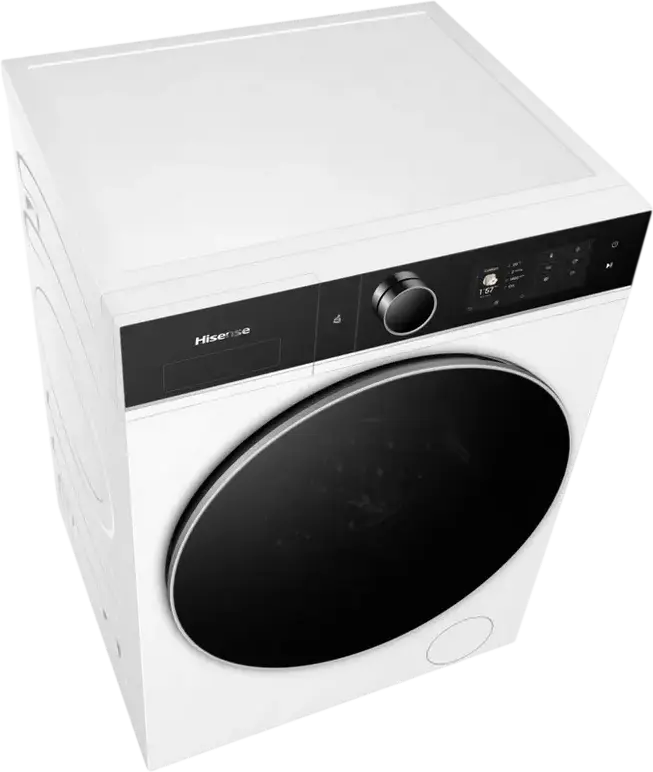 Стирально-сушильная машина Hisense WD5I1245BWRH 5i KitchenFit, 12кг стирка/8кг сушка, 1400об/мин, Инверторный двигатель, Класс A, AutoDose, WiFi, Белый