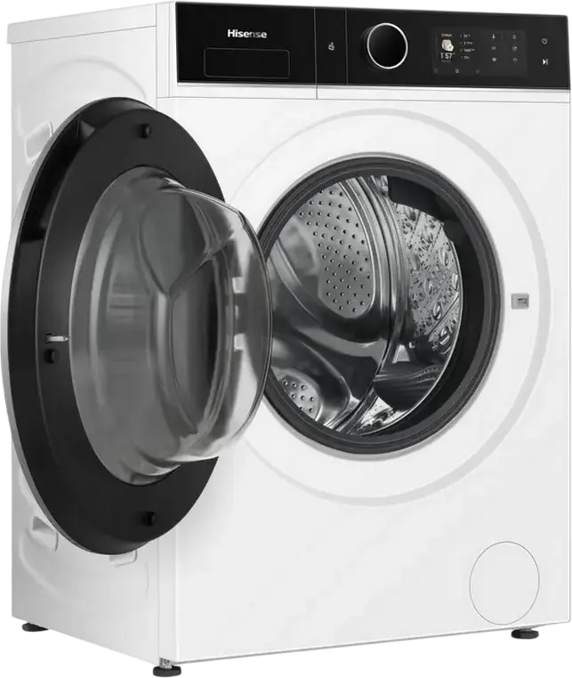 Стирально-сушильная машина Hisense WD5I1245BWRH 5i KitchenFit, 12кг стирка/8кг сушка, 1400об/мин, Инверторный двигатель, Класс A, AutoDose, WiFi, Белый
