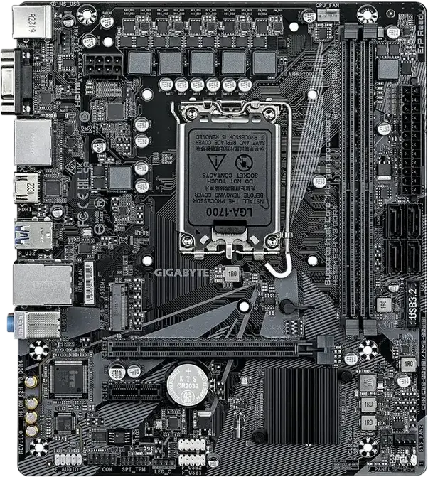 Placă de bază Gigabyte H610M S2H V3 DDR4, LGA1700, Intel H610, Micro-ATX
