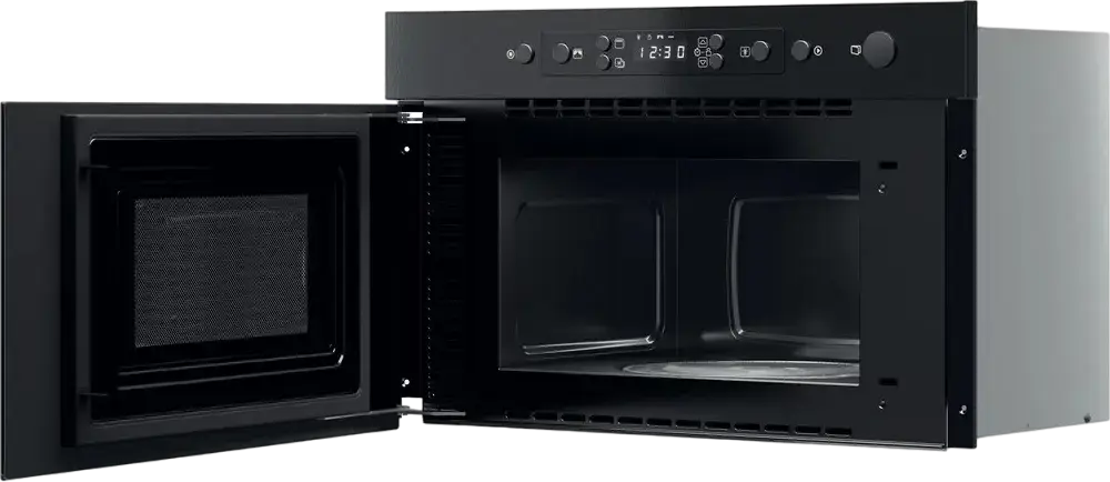 Whirlpool MBNA920B Built-in Microwave with Grill, 32L Capacity, 750W Microwave, 700W Quartz Grill, Electronic Control, Black