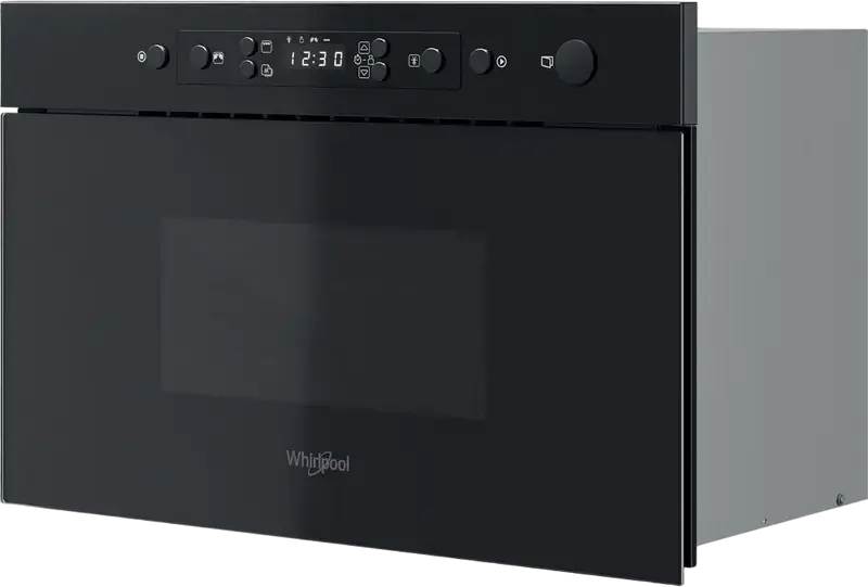 Whirlpool MBNA920B Built-in Microwave with Grill, 32L Capacity, 750W Microwave, 700W Quartz Grill, Electronic Control, Black