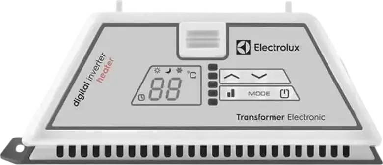 Конвектор Electrolux ECH/RI-2200 Rapid Digital Inverter, 2200 Вт, монолитный нагревательный элемент, ЖК-дисплей, таймер, IP24, белый, для 25 м2