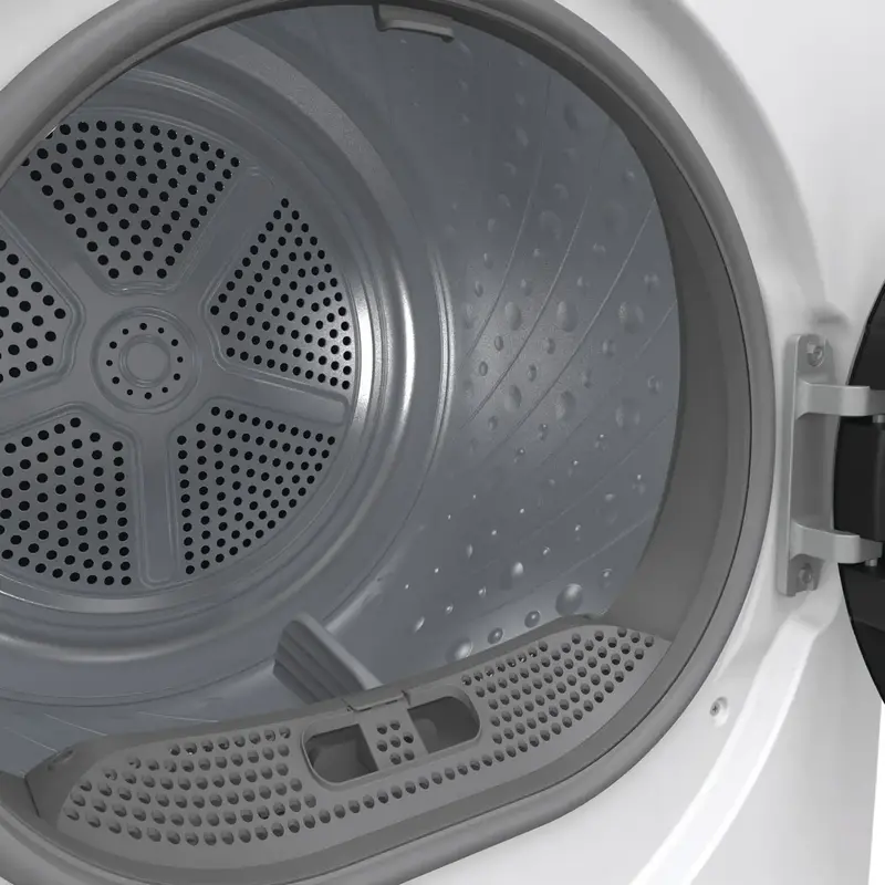 Uscător rufe cu pompă de căldură Gorenje D2HNE7E, Capacitate 7kg, Clasa Energetică E, 15 Programe, Display LED, AntiCrease, AirRefresh, Alb/Negru