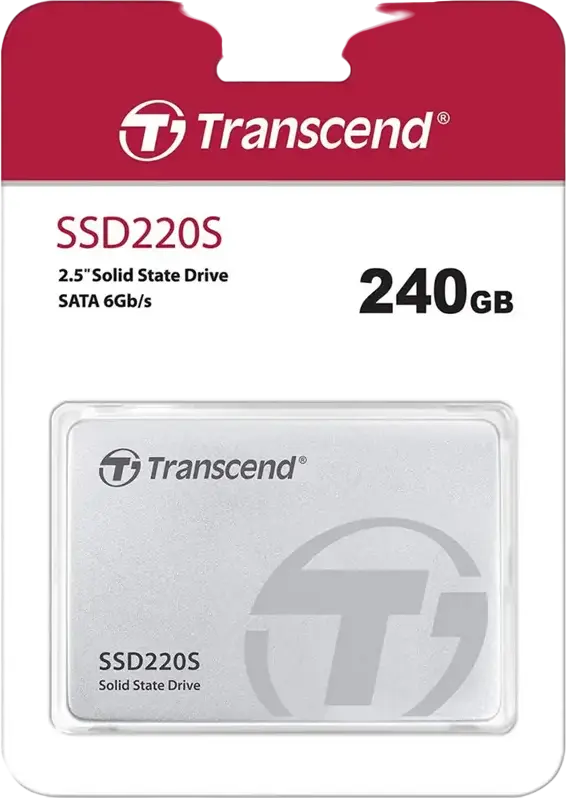 Transcend SSD220S 240GB 2.5" Internal SSD SATA III 6Gb/s 3D NAND TLC, Up to 500MB/s Read, Aluminum Casing, TS240GSSD220S
