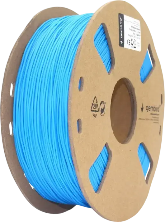 Filament pentru imprimantă 3D Gembird 3DP-TPE1.75-01-B, TPE, Albastru, 1.75 mm, 1kg