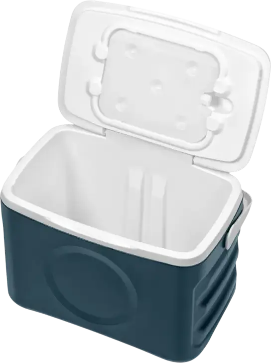 Ardesto CB-21B Travel Cooler Box 21L, Blue Thermal Refrigerator with PU Insulation, Durable Plastic Body, Ergonomic Handle and Cold Accumulator