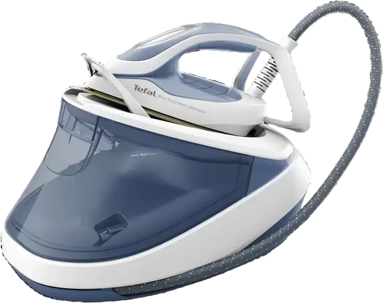 Fier de călcat cu generator de abur Tefal GV9710E0, 3000W, Alb Albastru