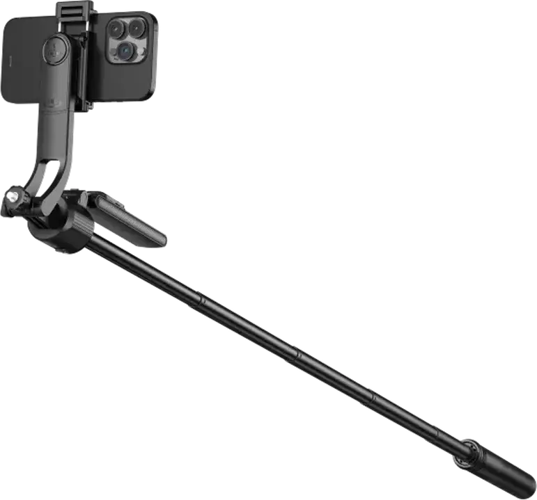 Stick Selfie Tripod Proove FaceFix, Lungime Maxima 163.5 cm, Aliaj Aluminiu si ABS, Picioare Tripod Integrate, Telecomanda, USB Type-C, Negru