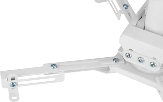 Reflecta VEXUS II Universal Projector Ceiling Mount, White Powder-Coated Steel, 35kg Max Load, Height Adjustable 745-1145mm, 360° Rotation, Quick Release