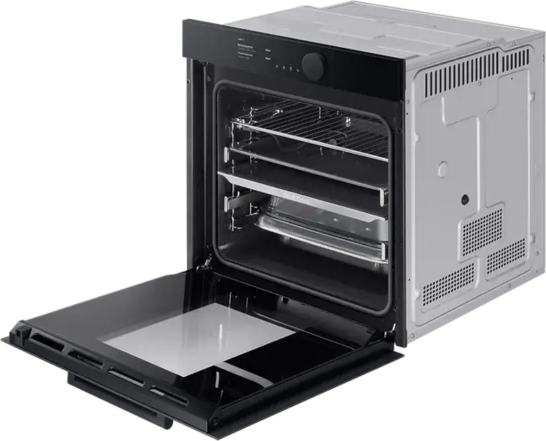 Samsung NV75T9979CD Built-in Electric Oven, 75L, Dual Cook Steam, Pyrolytic Cleaning, Bio Ceramic Enamel, A+ Energy Class, SmartThings, Black
