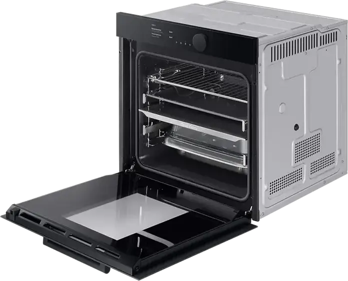 Samsung NV75T9979CD Built-in Electric Oven, 75L, Dual Cook Steam, Pyrolytic Cleaning, Bio Ceramic Enamel, A+ Energy Class, SmartThings, Black