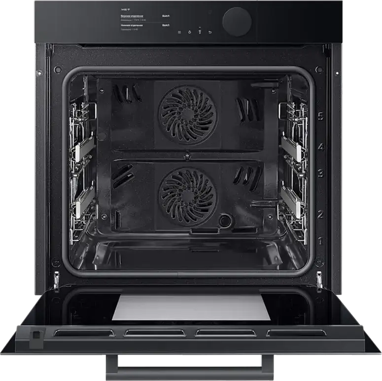 Samsung NV75T9979CD Built-in Electric Oven, 75L, Dual Cook Steam, Pyrolytic Cleaning, Bio Ceramic Enamel, A+ Energy Class, SmartThings, Black