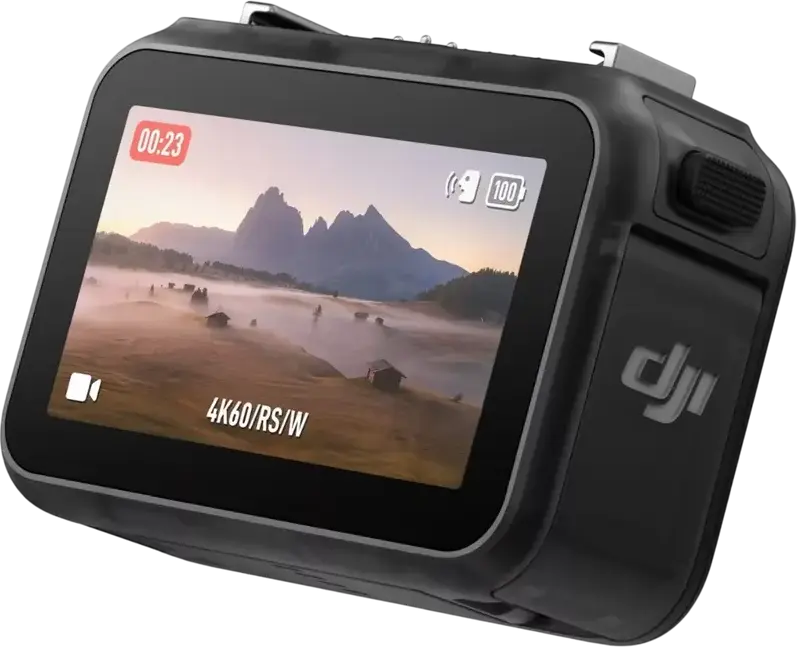 DJI Osmo Nano Standard Combo Action Camera, 4K 60fps Video, 35MP Photo, 1/1.3" CMOS Sensor, 128GB Internal Storage, RockSteady 3.0, Waterproof 10m, Black