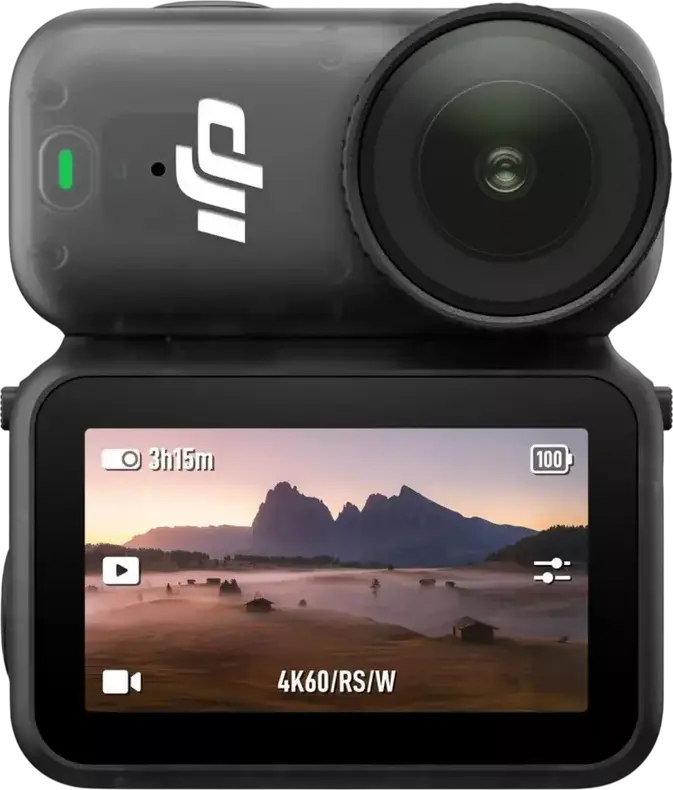 DJI Osmo Nano Standard Combo Action Camera, 4K 60fps Video, 35MP Photo, 1/1.3" CMOS Sensor, 128GB Internal Storage, RockSteady 3.0, Waterproof 10m, Black