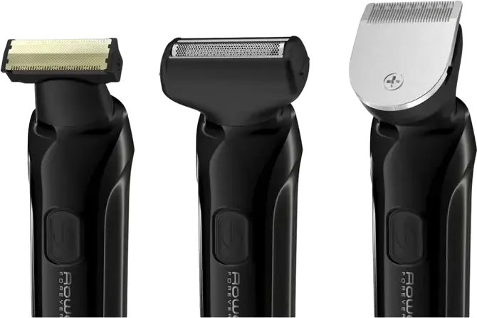 Trimer Rowenta TN6201F4 Forever Sharp Ultimate pentru Barba, Mustata si Corp, Lame din Otel Inoxidabil cu Platină de Titan 32mm, 15 Setari Lungime 0.5-17mm, Baterie Li-Ion 120min, Impermeabil, Negru