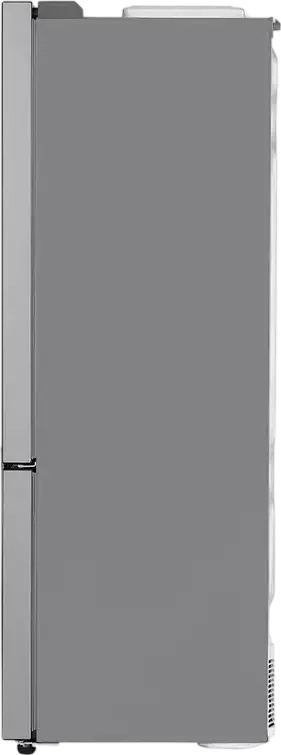 Холодильник LG GBB566PZHMN с нижней морозильной камерой, объем 462 л, Total No Frost, DoorCooling+, инверторный компрессор, ThinQ, цвет нержавеющая сталь