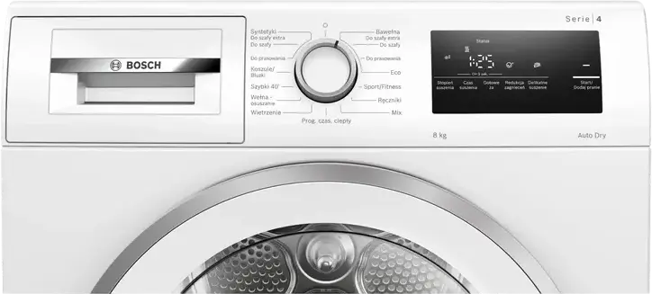 Bosch Serie 4 WTH85V9SPL Heat Pump Condensation Clothes Dryer, 8 kg Capacity, AutoDry Sensors, LED Display, White, Free-standing