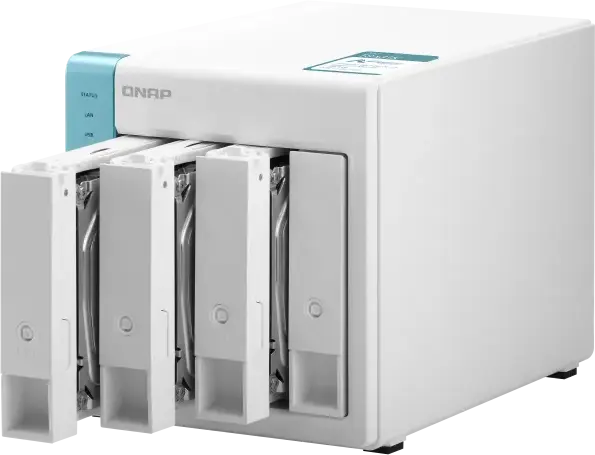 QNAP TS-431K 4-Bay NAS Network Storage, Annapurna Labs Alpine AL214 4-Core 1.7GHz, 1GB DDR3, 4 x 3.5" SATA, Dual Gigabit Ethernet, RAID 0/1/5/6/10