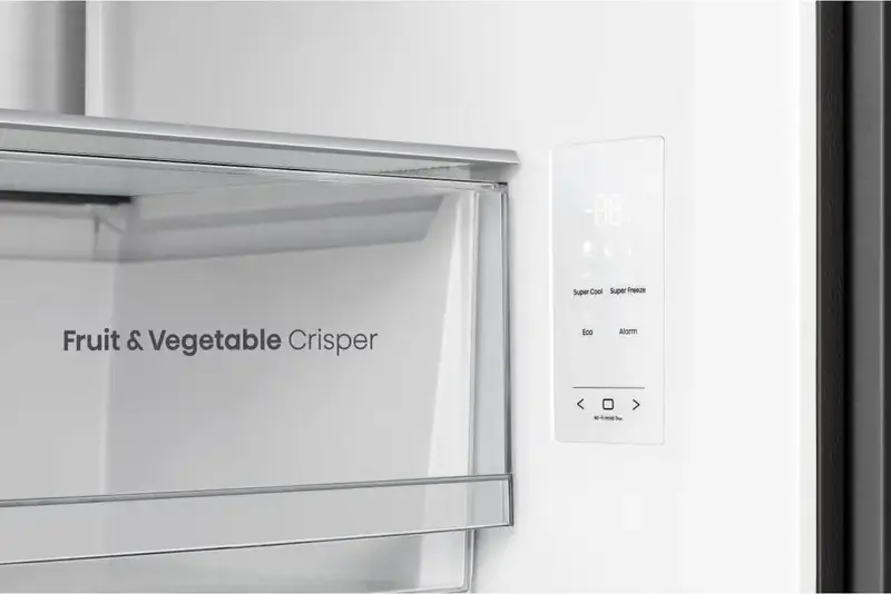 Hisense RQ5P470SALE 4-Door Side-by-Side Refrigerator, No Frost, 483L Net Volume, Wi-Fi Connectivity, LED Display, Black, 178.5x79.4x69.8 cm