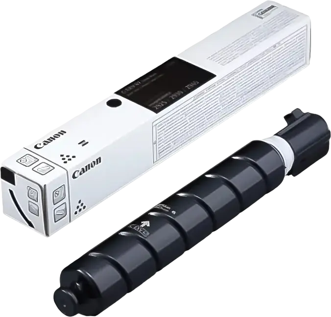 Cartus Toner Canon C-EXV67 Negru pentru ImageRUNNER 2925i 2930i 2945i, Capacitate 33000 Pagini, Sticla de Toner Cilindrica 5746C002AA