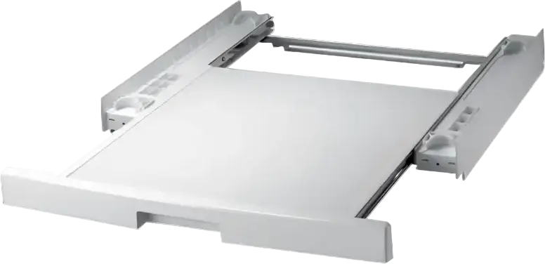 Kit de stivuire Sharp SKD-NW pentru mașini de spălat și uscătoare, tip sertar, Alb, Metal și Plastic, 605 x 75 x 565 mm