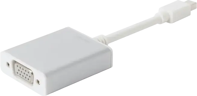 Adaptor Moshi Mini DisplayPort la VGA, Carcasă Aluminiu Alb, Rezoluție Maximă 1920 x 1200, Convertor Digital-Analog pentru MacBook Pro Air iMac Mac mini
