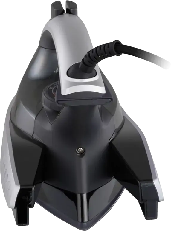 Panasonic NI-W950A Steam Iron, 2400W, Alumite Aluminium Soleplate, 360 Degree Multi-directional Steam, 140g/min Burst, Anti-calc, Auto-shutoff, Black