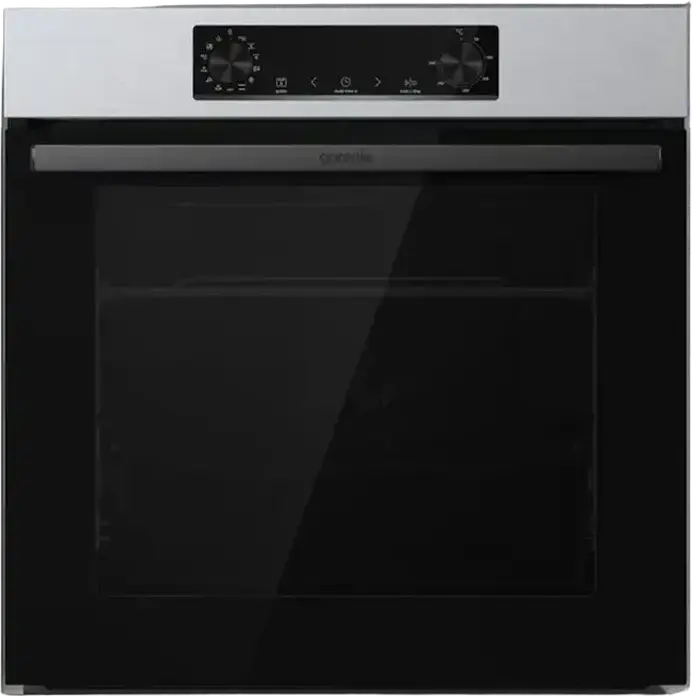 Cuptor Electric Incorporabil Gorenje BOSB 6737 E06X, 77L, Clasa A, 12 Moduri de Incalzire, AirFry, Curatare cu Abur AquaClean, Inox, Negru