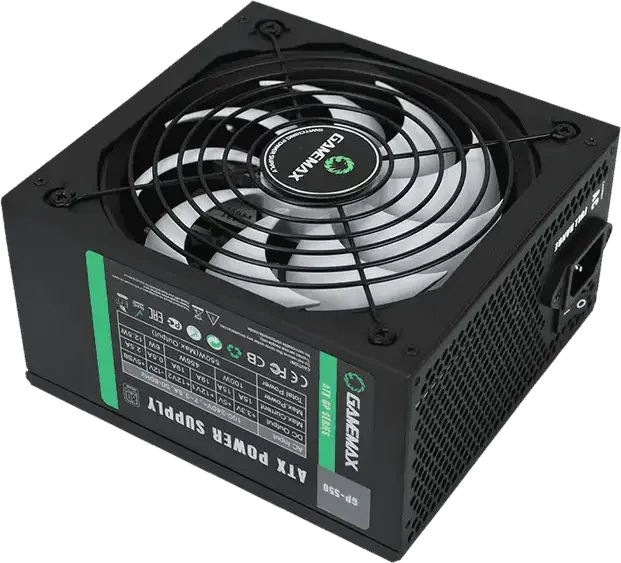 Sursa Alimentatie Gamemax GP-550, 550W, 80 Plus Bronze, ATX, Non-Modulare, PFC Active, Ventilator Silent 140mm, Protectii OVP UVP OTP OCP OLP OPP SCP