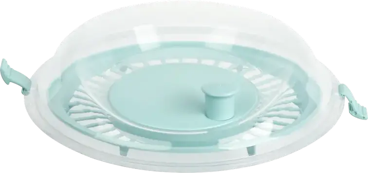 Ardesto AR1603TP Fresh Manual Salad Spinner, 4.4L Centrifuge Vegetable Dryer, Plastic Bowl with Crank Handle and Inner Basket, Dishwasher Safe